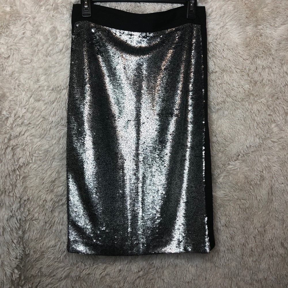 Bar III Sequined Pencil Skirt